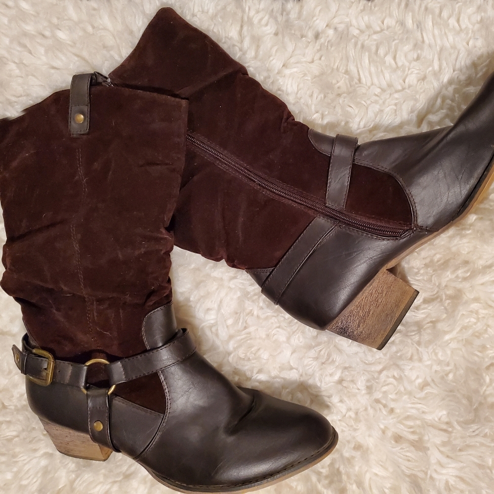 Suede Western Boot Size 13